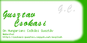 gusztav csokasi business card